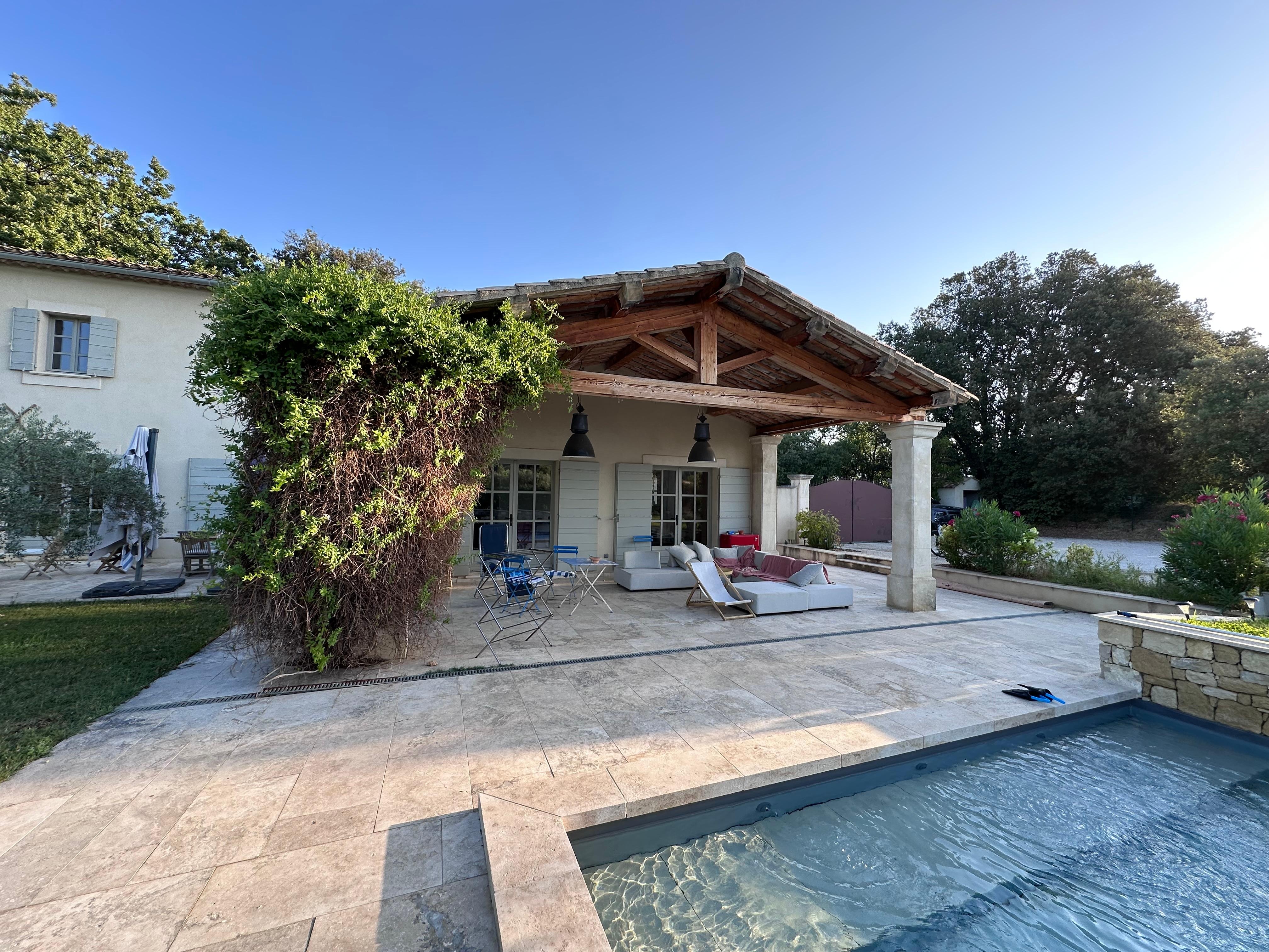 Pool area as seen now