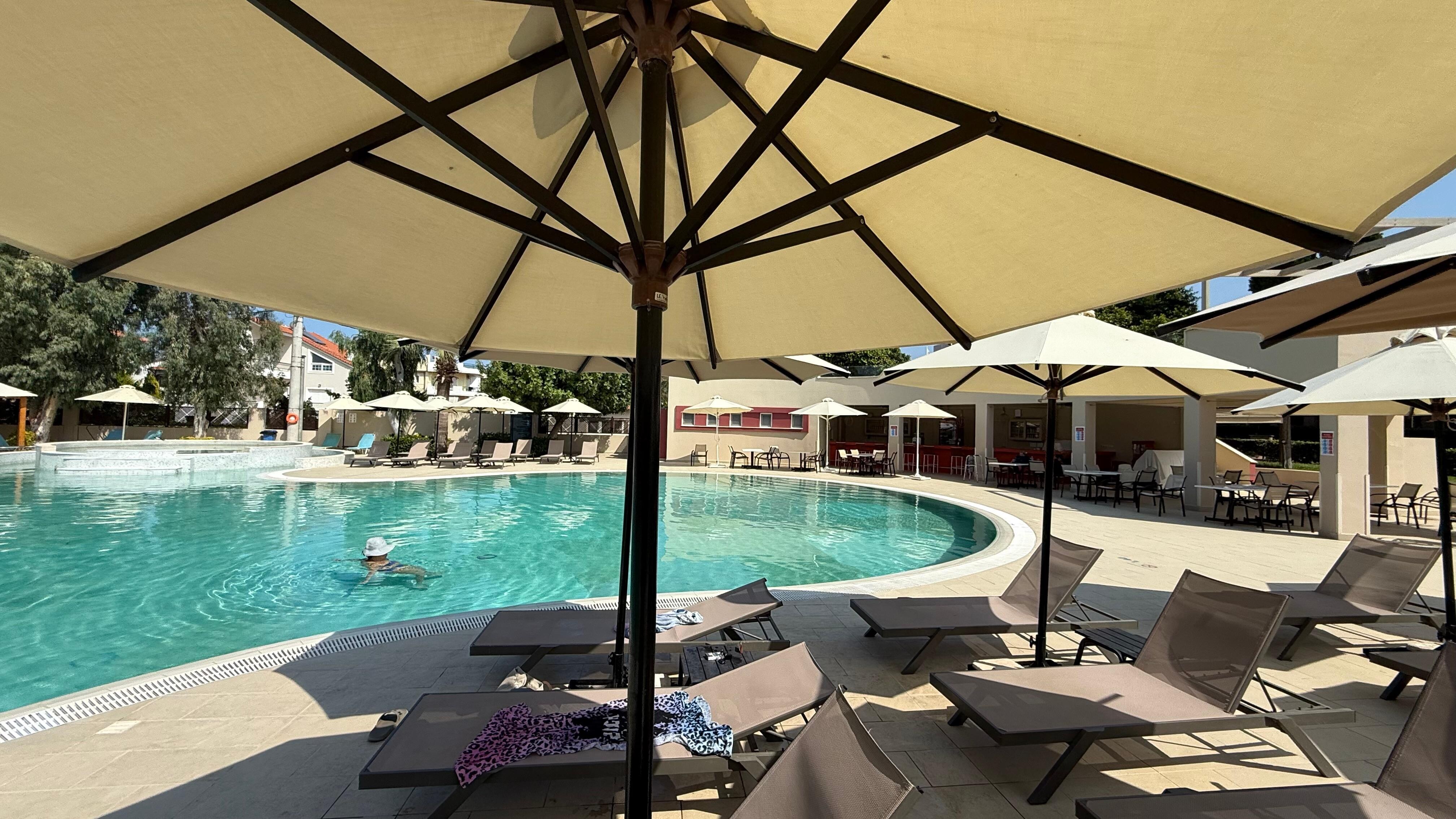 Outdoor swimming pool. 