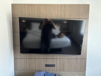 Sloppy workmanship resulted in TV being crooked. And no, it could not be straightened.