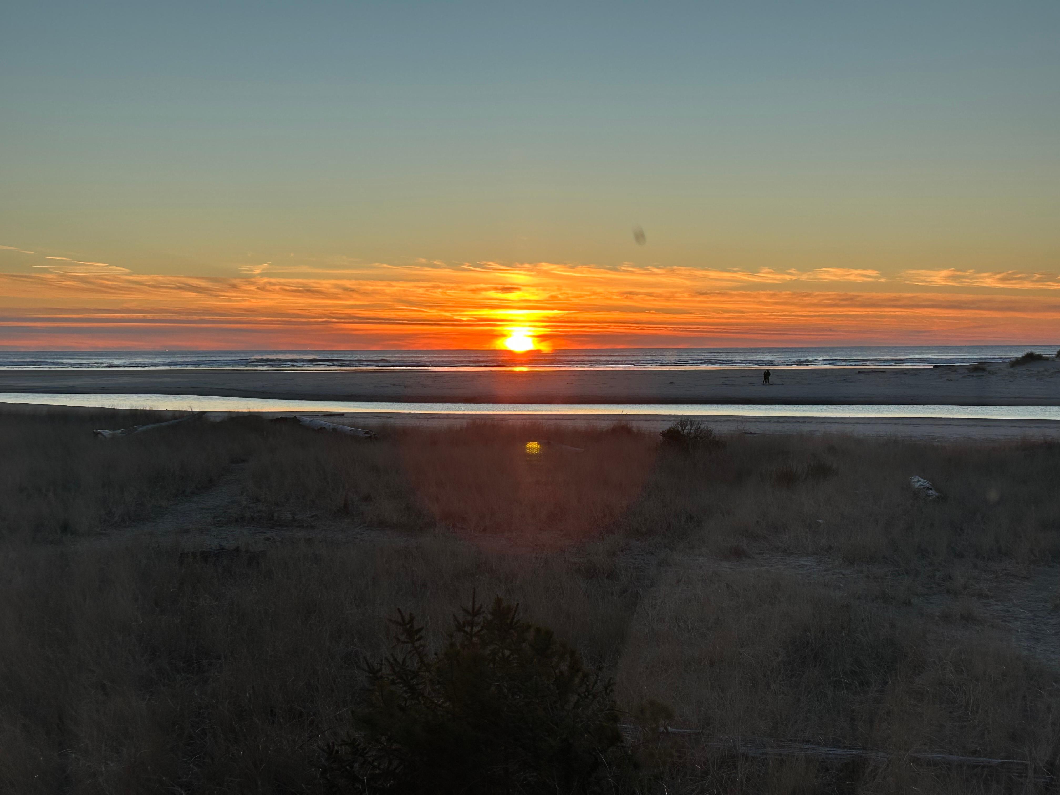 Sunset from living room window.