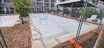 Swimming pool fenced off for renovation