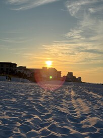 Sunrise from beach.