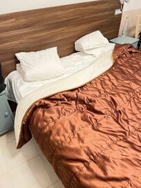 Thatâs the bed, thin pillow and old hard mattress