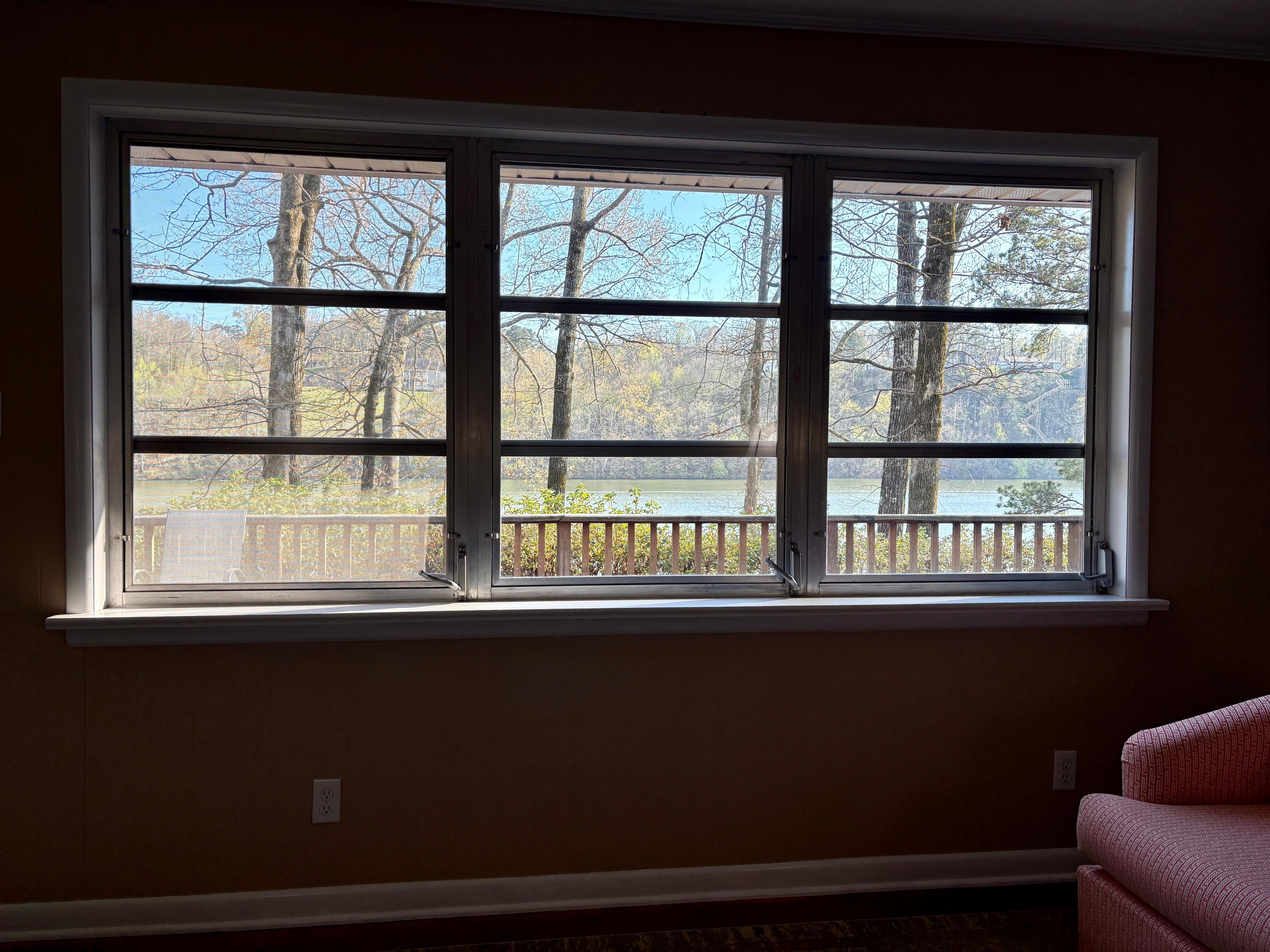 View out of the living room window.