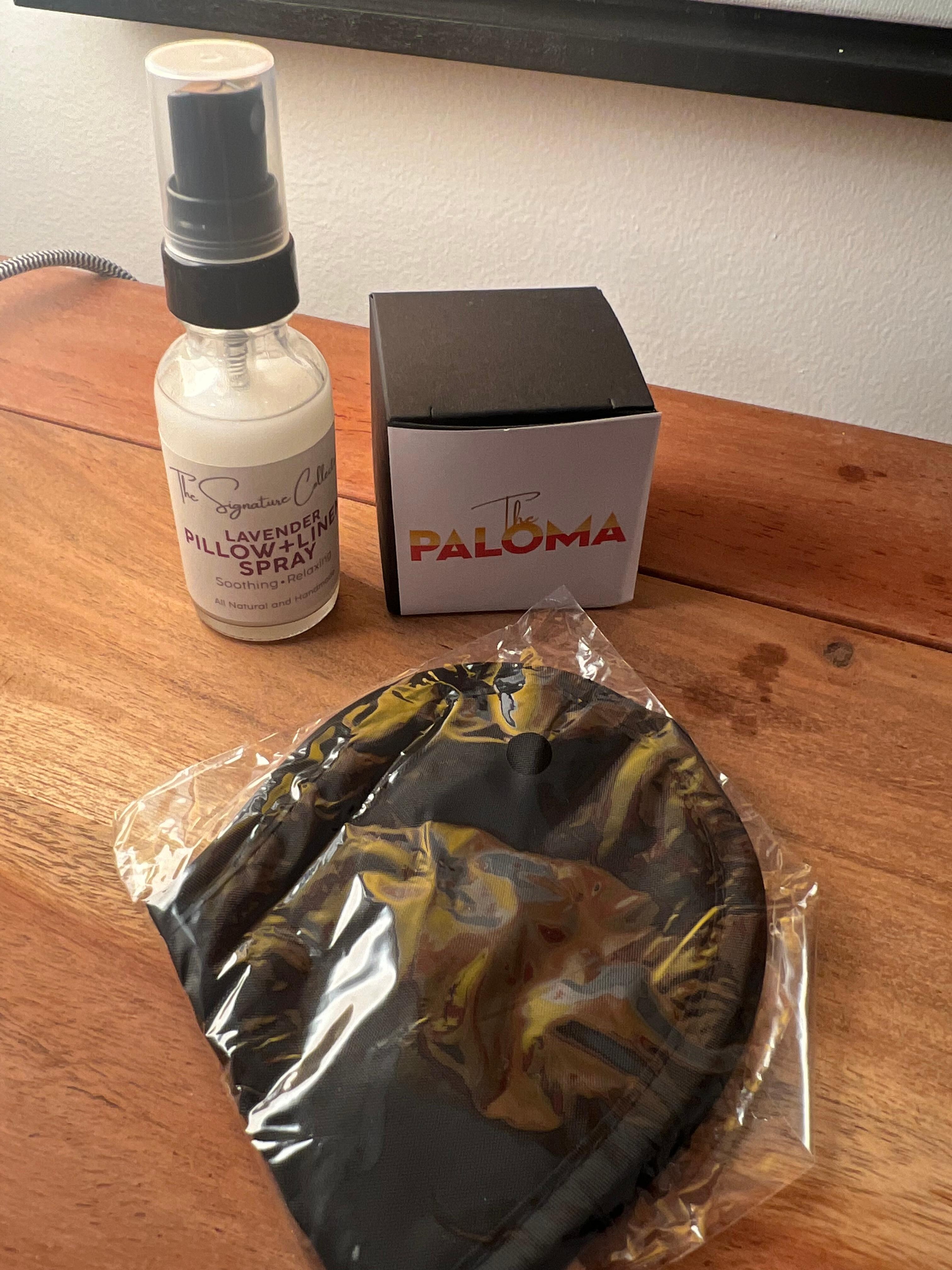 Well, Welcome! :)
Lavender pillow spray, local grown dates and night eye mask…So Nice 