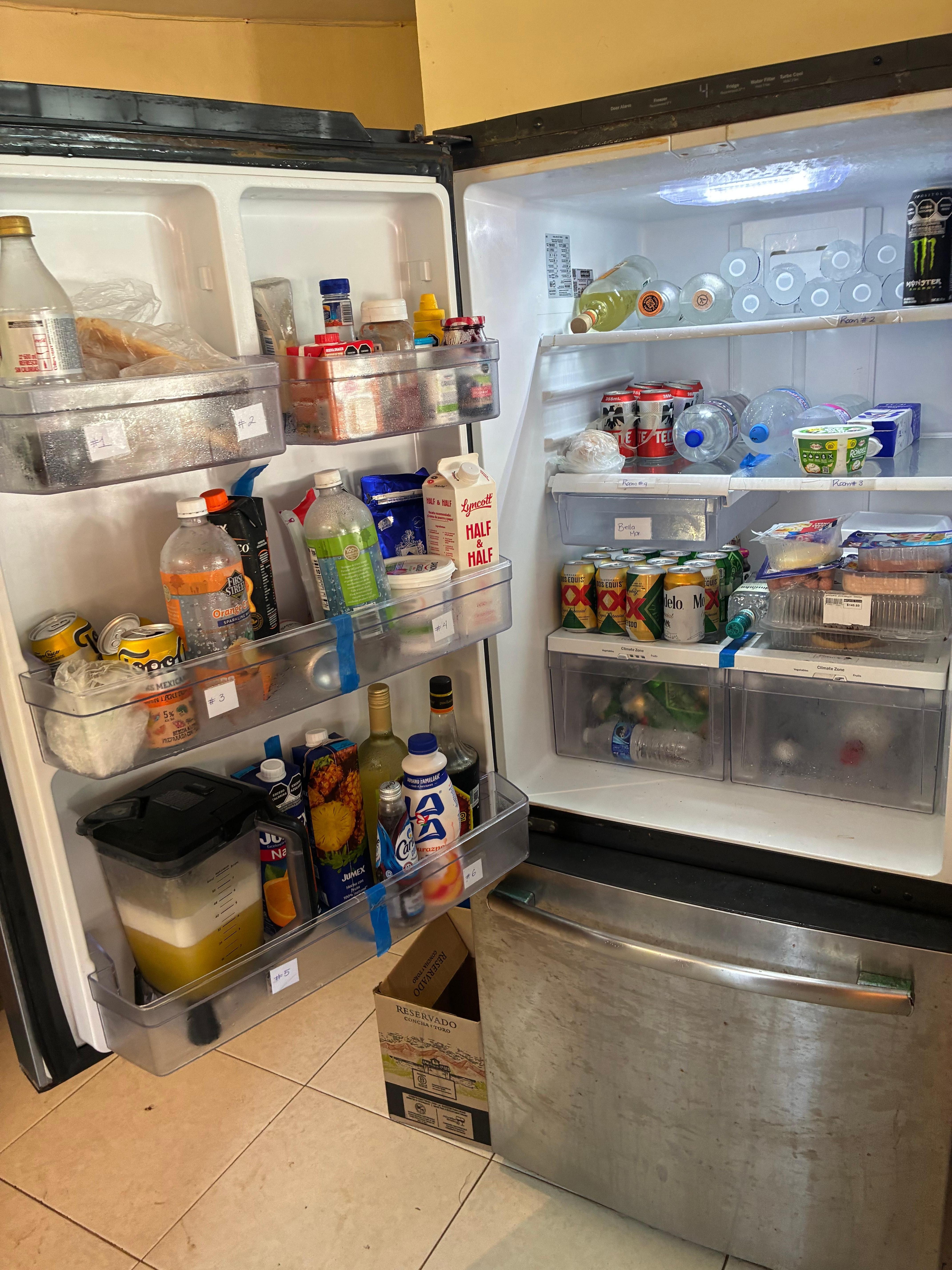 Every room has a spot in the fridge. 