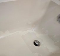 Peeling tub surface- we didn't use tub/ shower