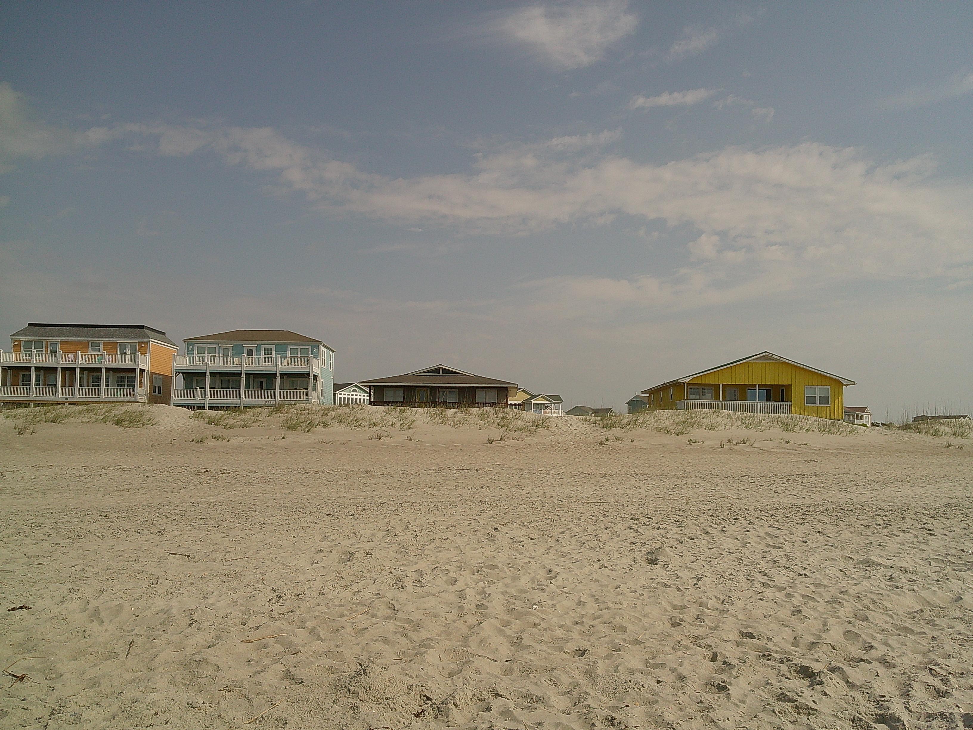 View of the house from the beach