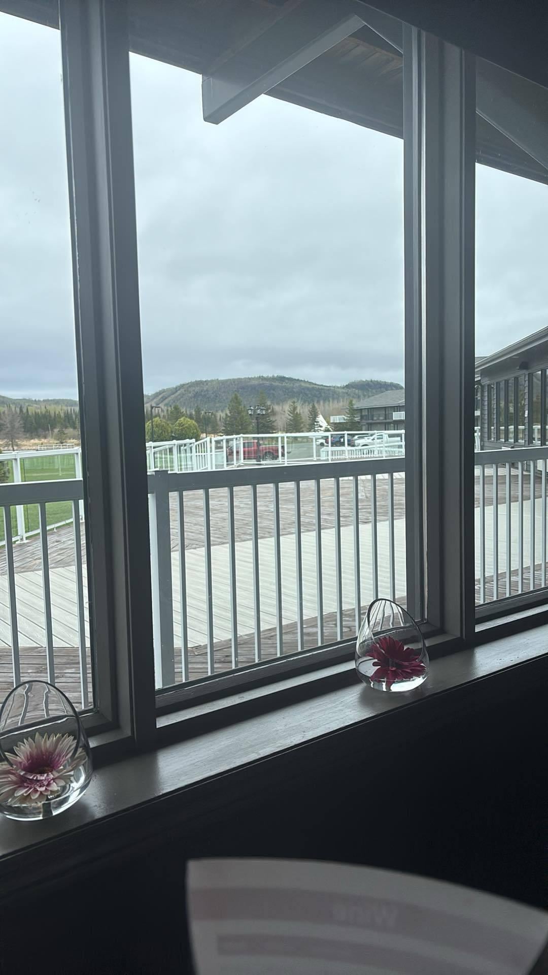 View from the restaurant 