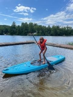 Paddleboard practice