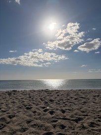 Beach across the street