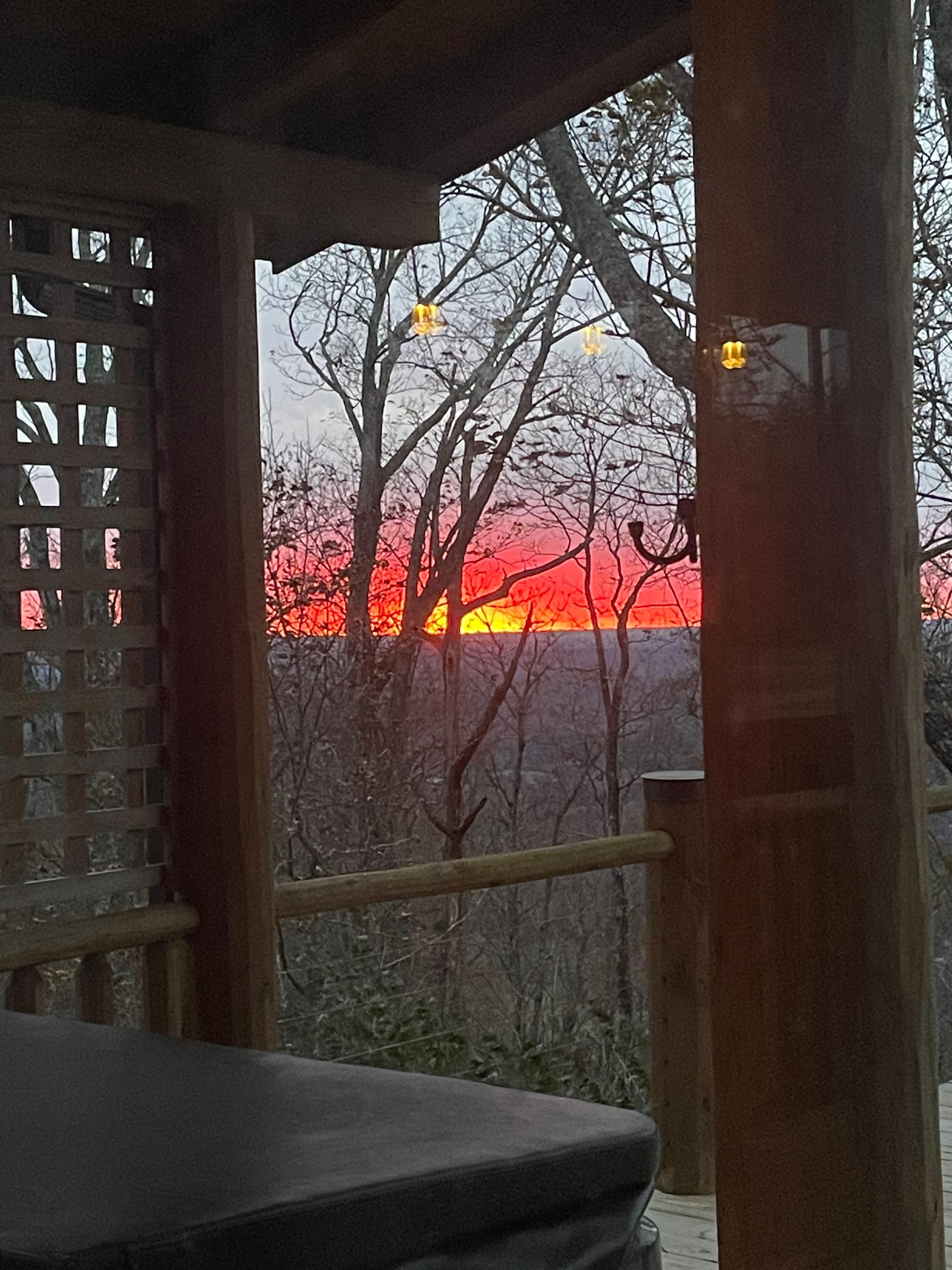 Sunset from back porch, priceless