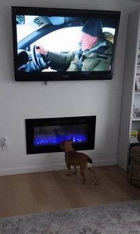 Electric fireplace was a nice touch. Made the evenings nice and cozy.