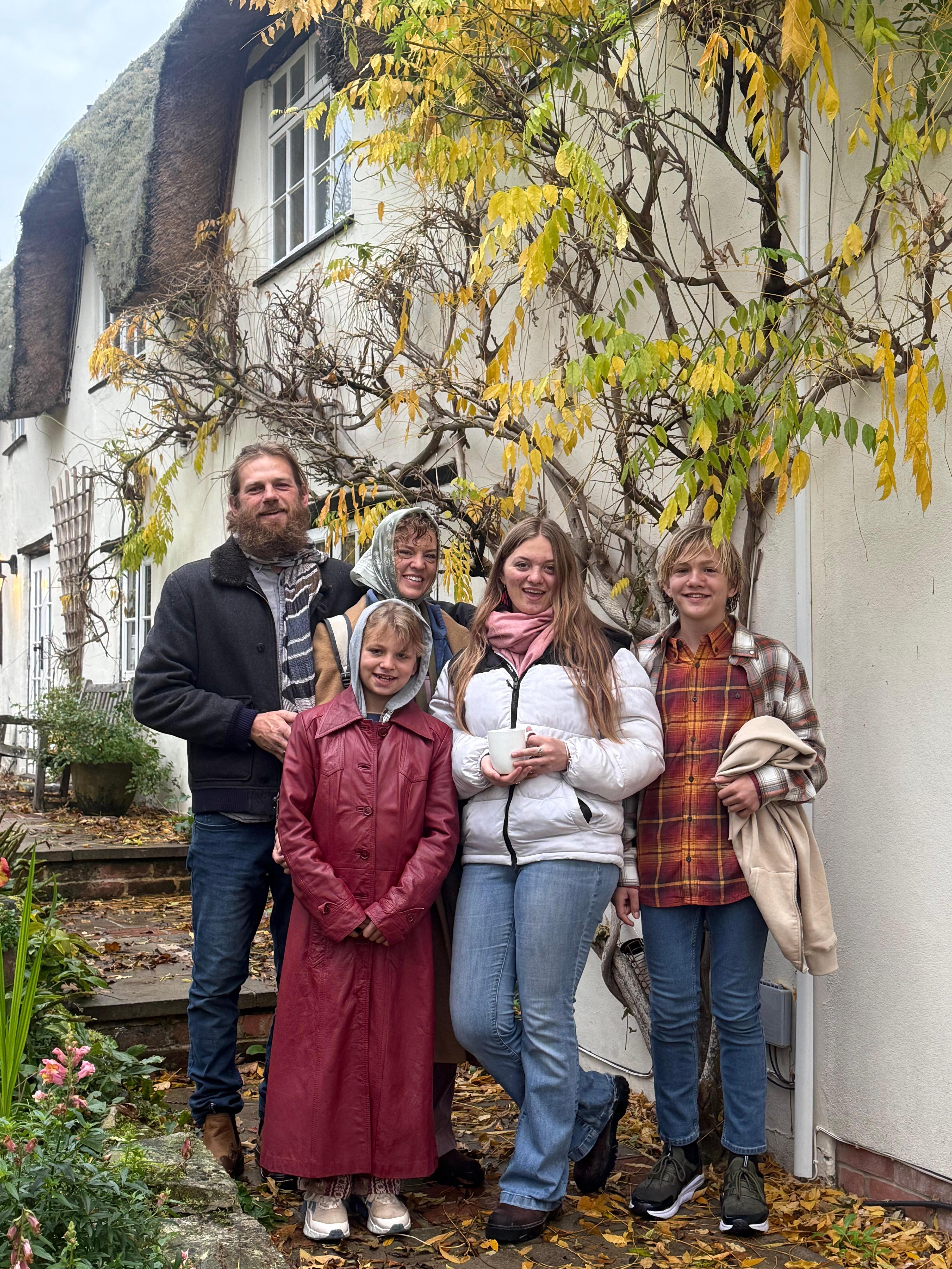 Part of our family enjoying the grounds. 