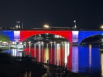 Master bedroom view at night for Presidents’ Day