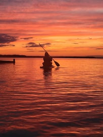 Supping into the sunset