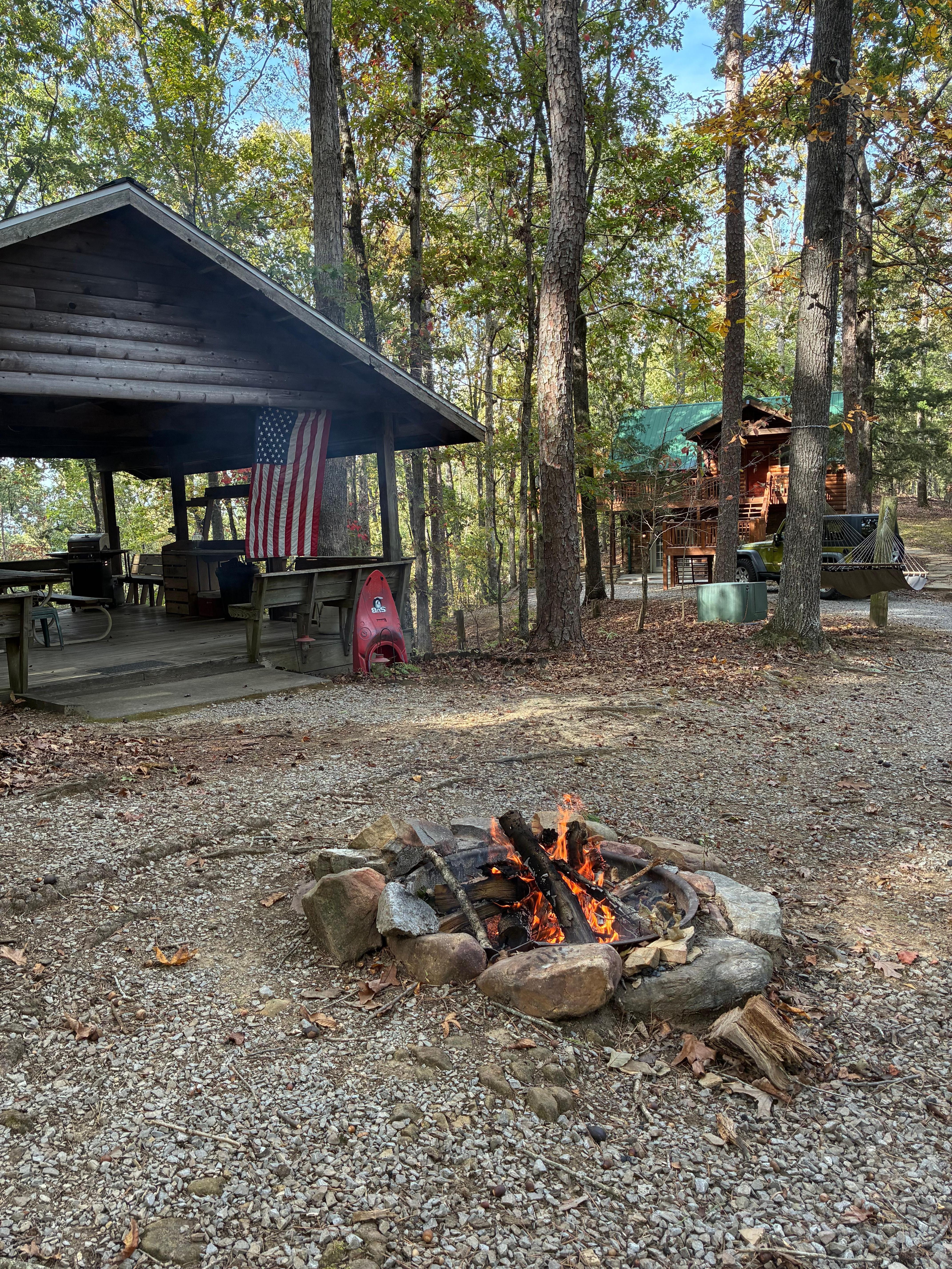 Enjoyed a warm fire.