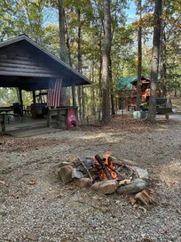 Enjoyed a warm fire.