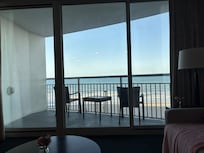 View of ocean from the living room