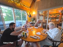 Family games in the sunroom