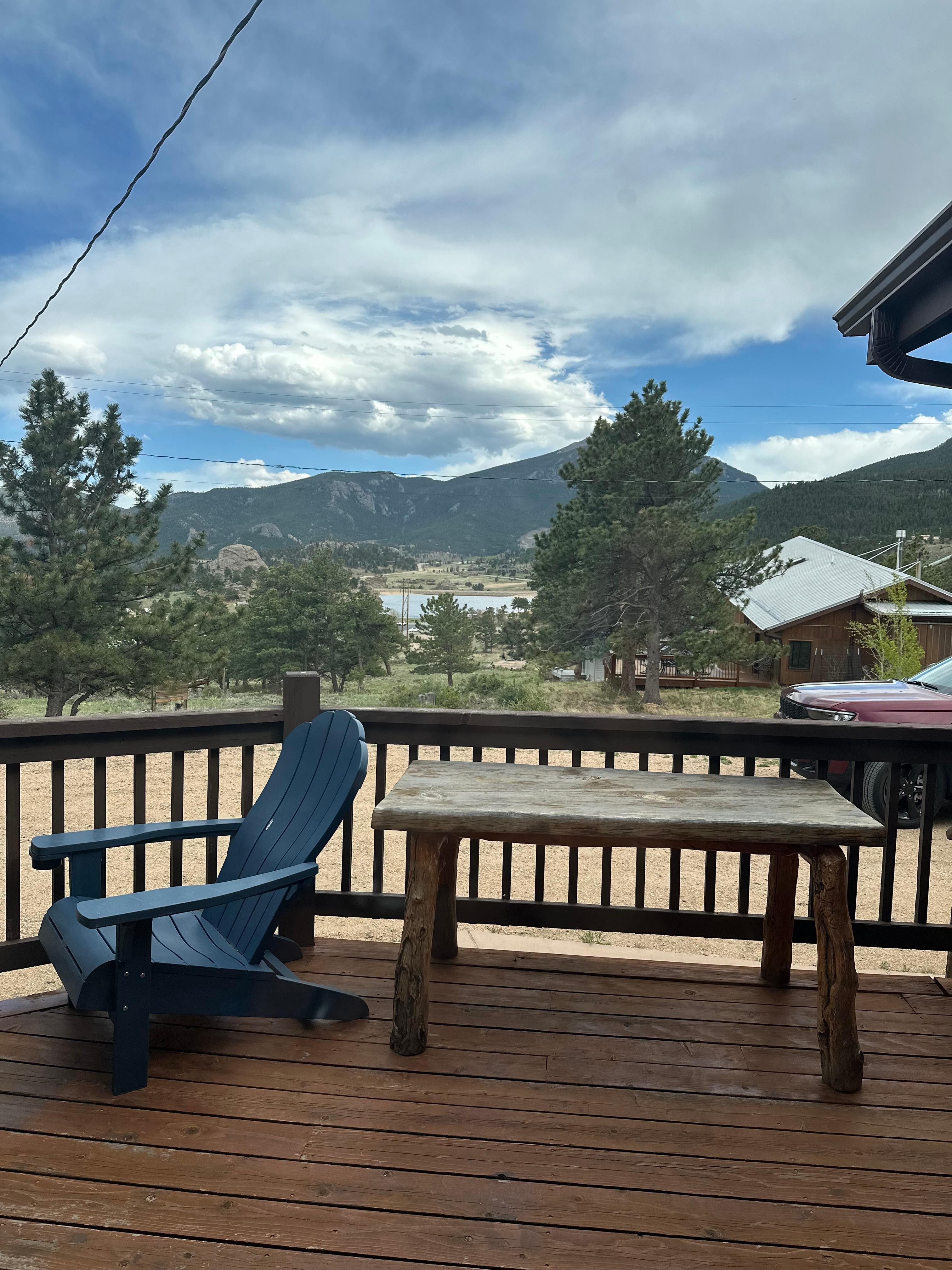 The view from the living room.