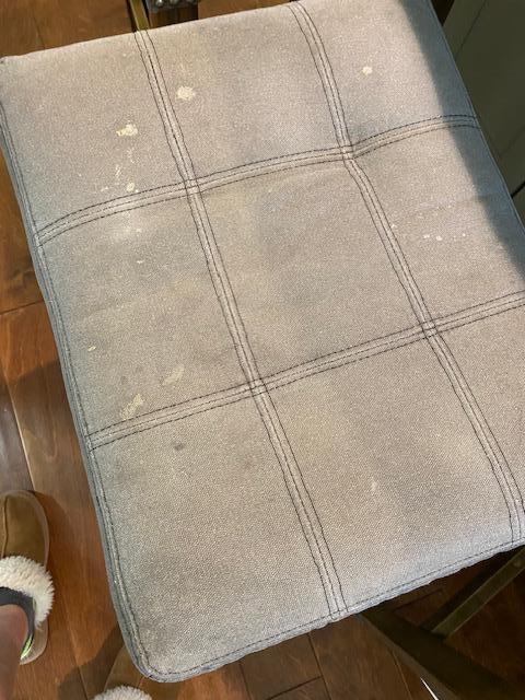 Dirty stool cushions