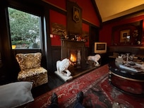 The fireplace
