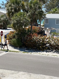 View from outside Unit 8. Ocean and beach are very close