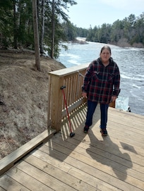 Me with lower falls in back ground