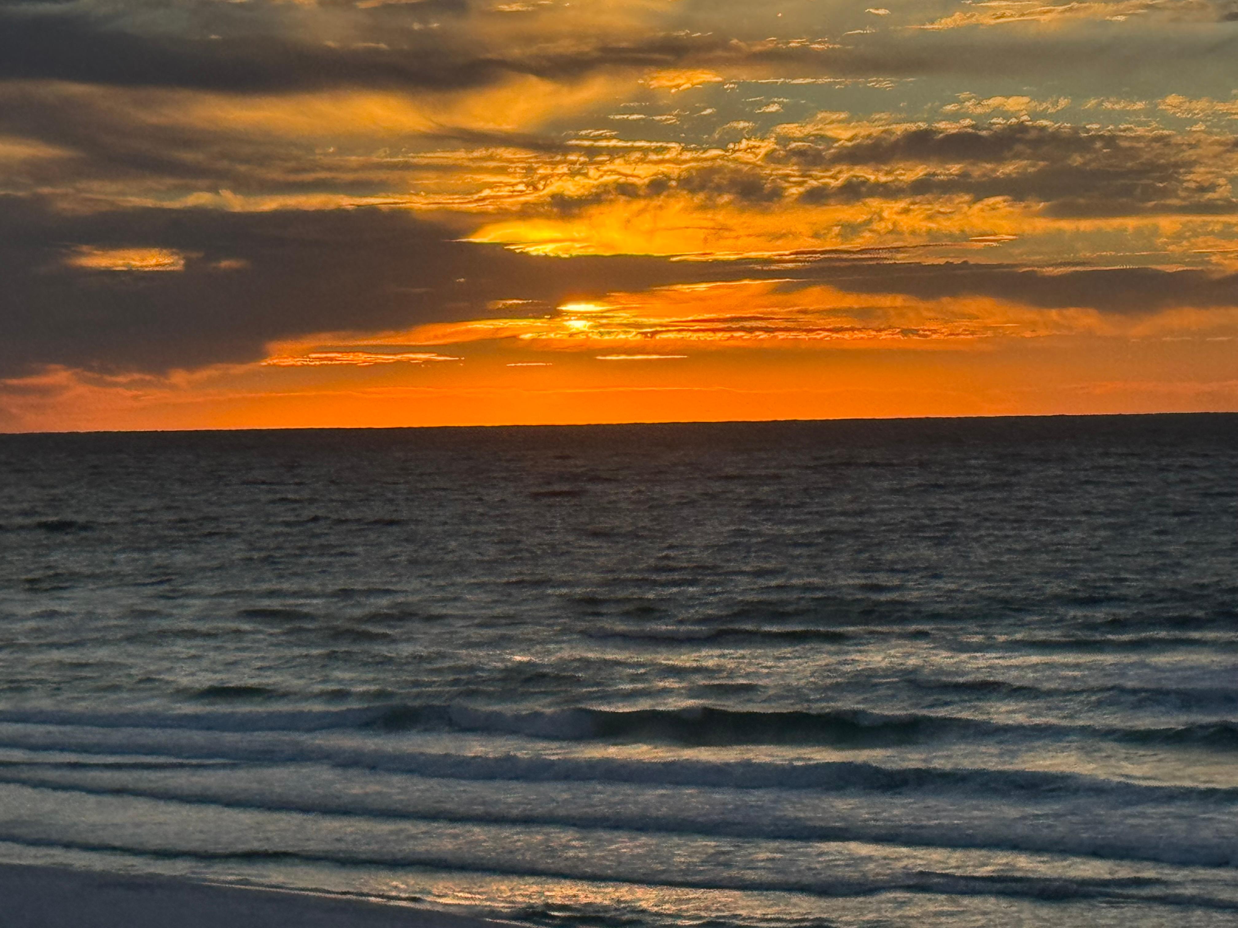 Sunrise from the balcony 