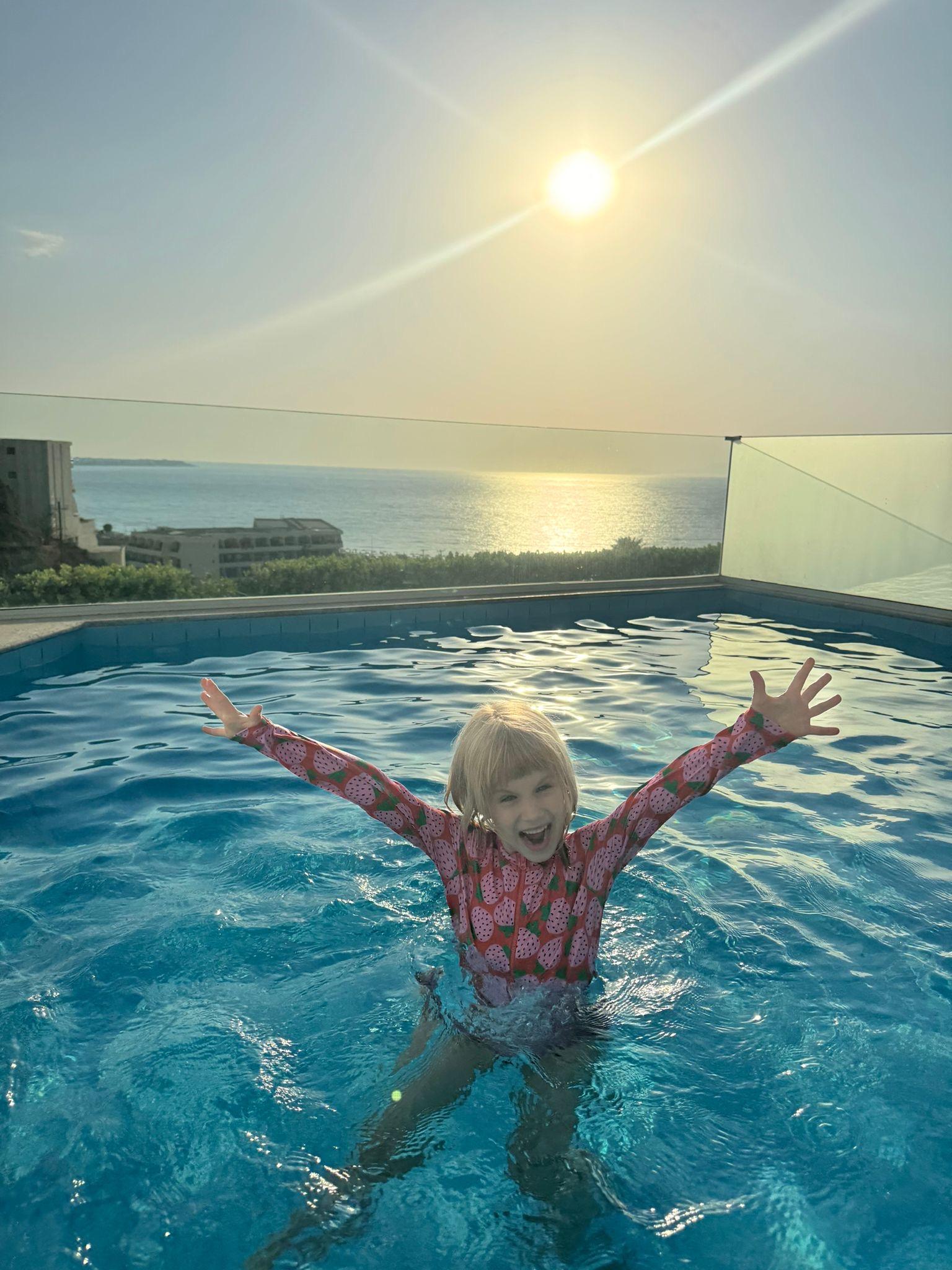 "The secret pool" on our balcony.