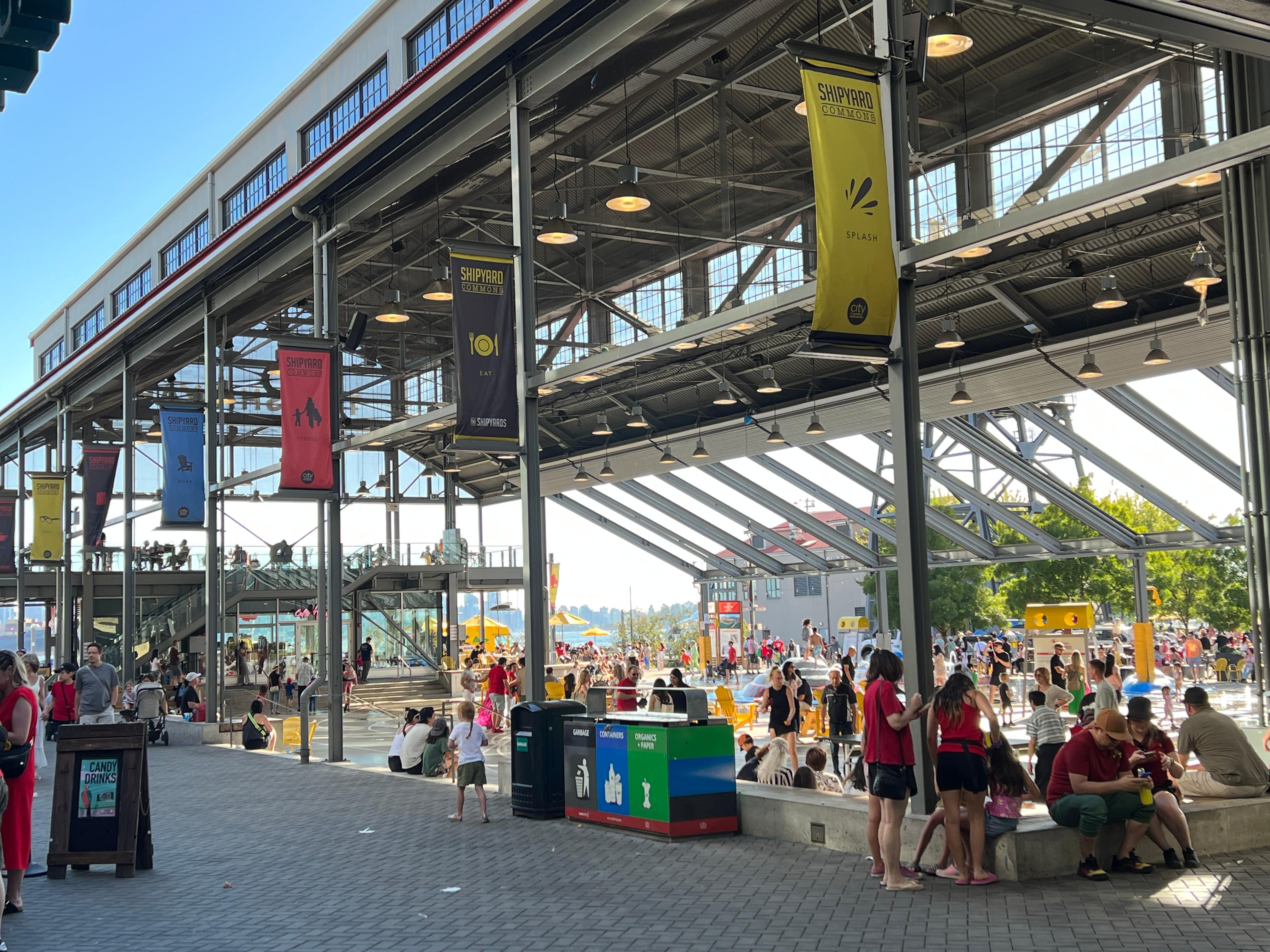 The Shipyards - many activities for everyone (children to adults); restaurants; shops; live music; pet friendly. 