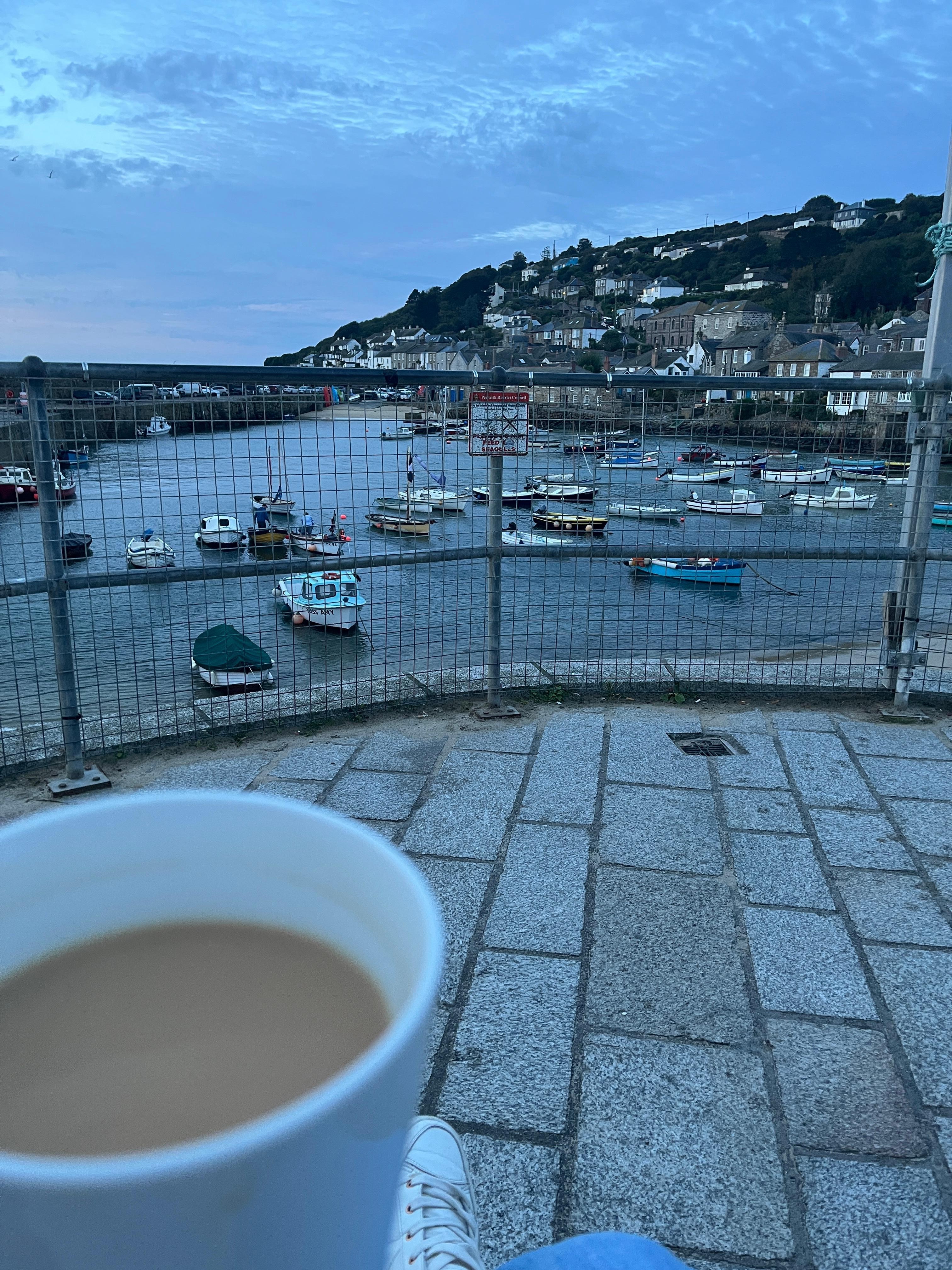Morning cuppa with the sunrise