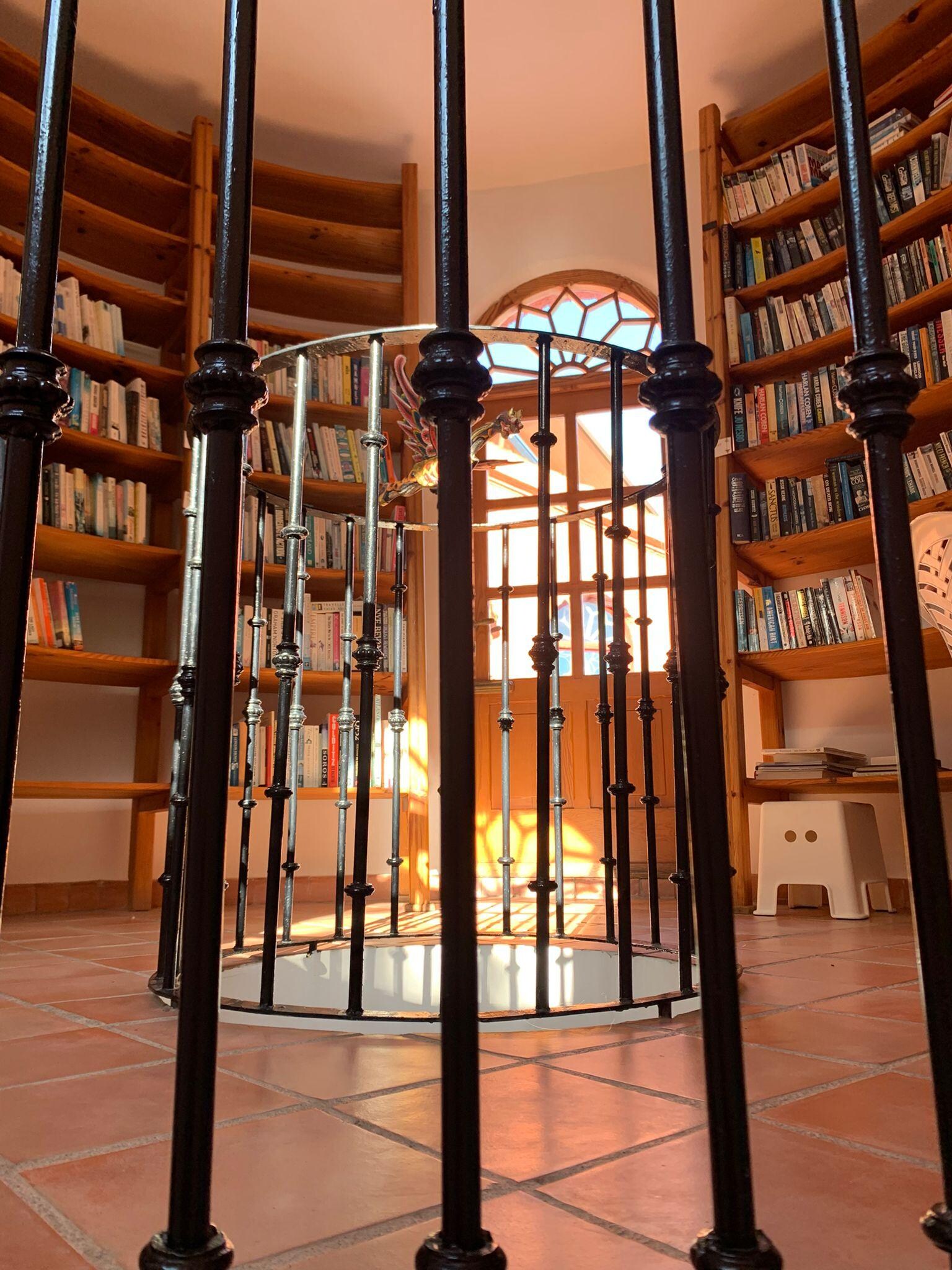 I’ve never stayed in a house with it’s own library.