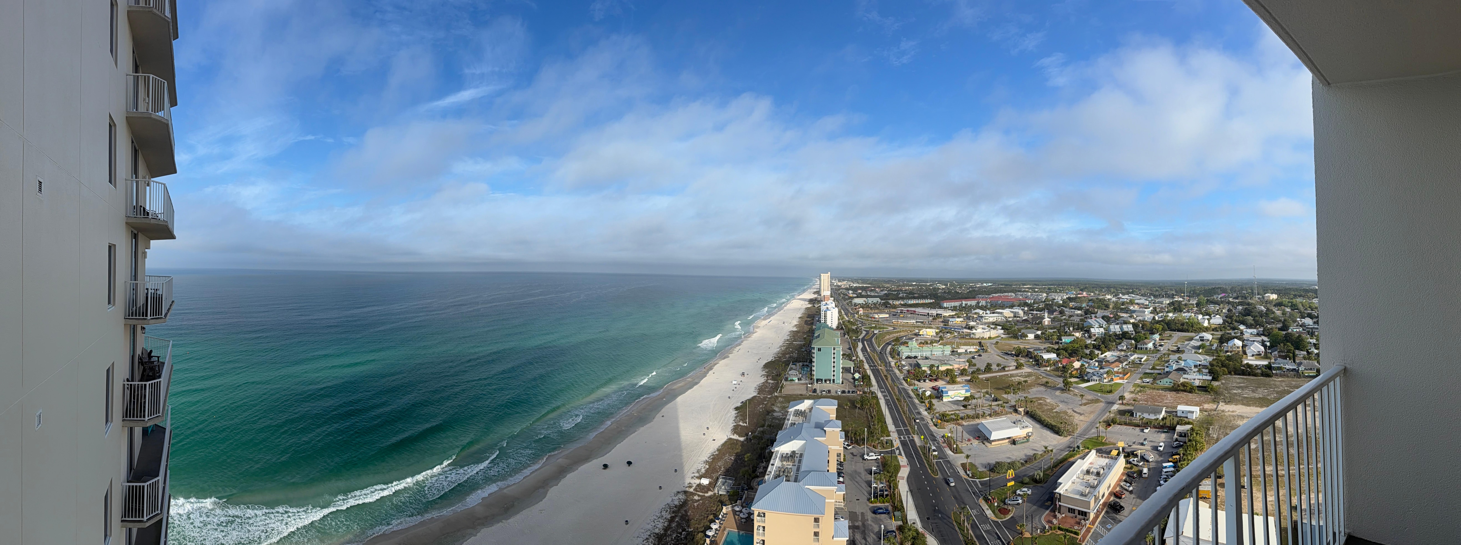 Panorama from the balcony