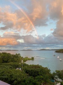 Early morning view from the balcony.