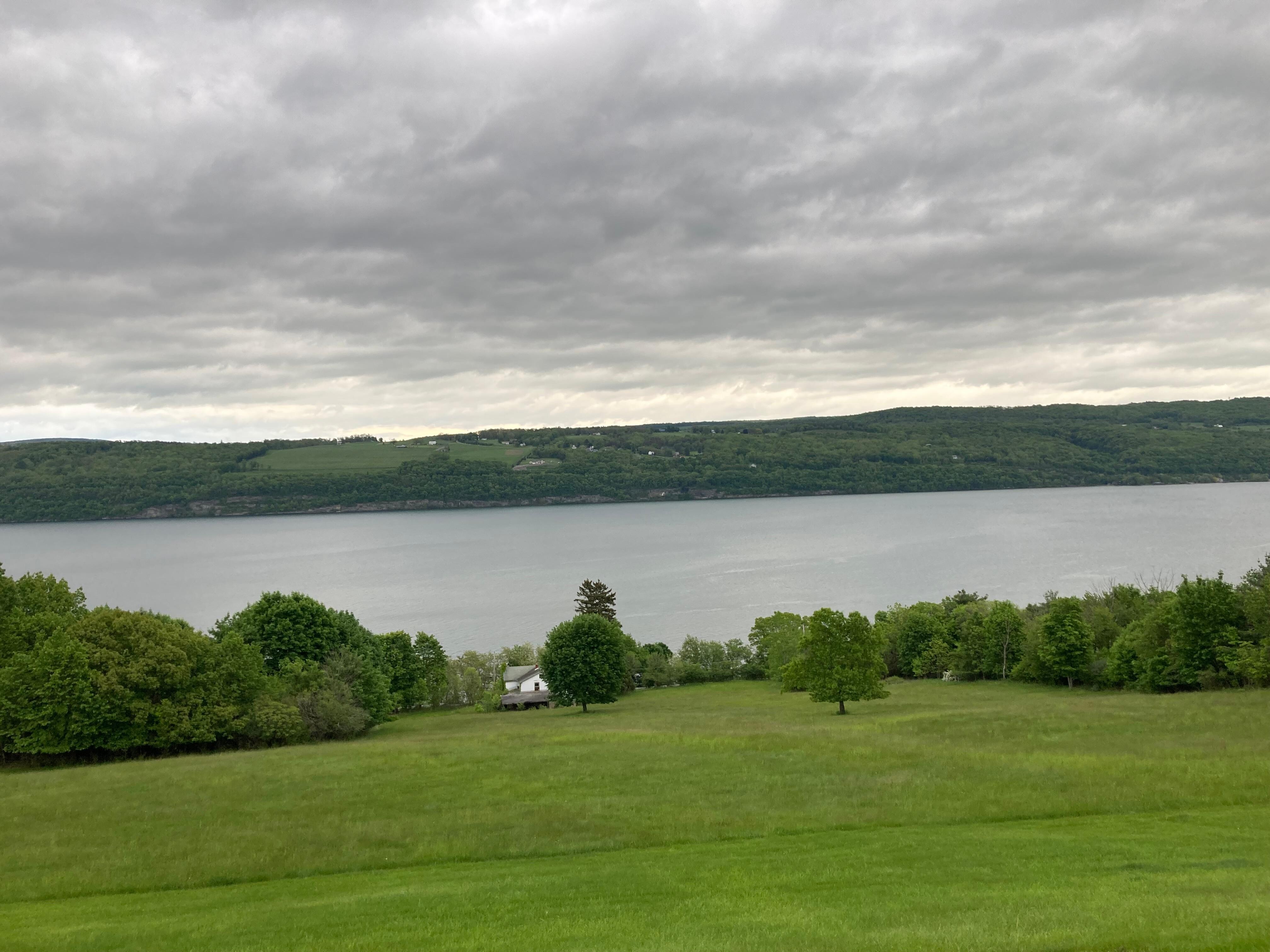 The lake by from the balcony. 