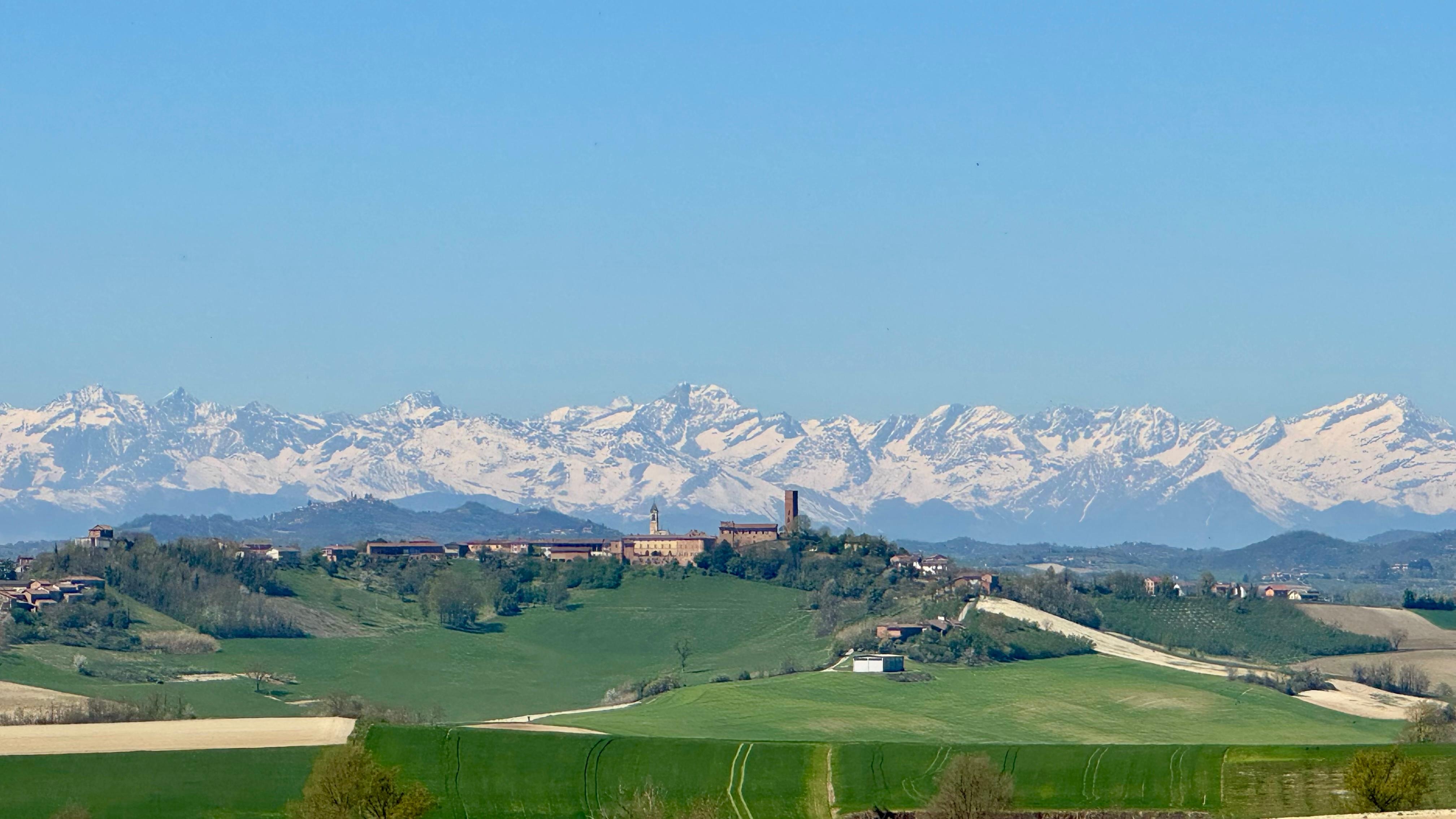 View from the terrace over the landscape.