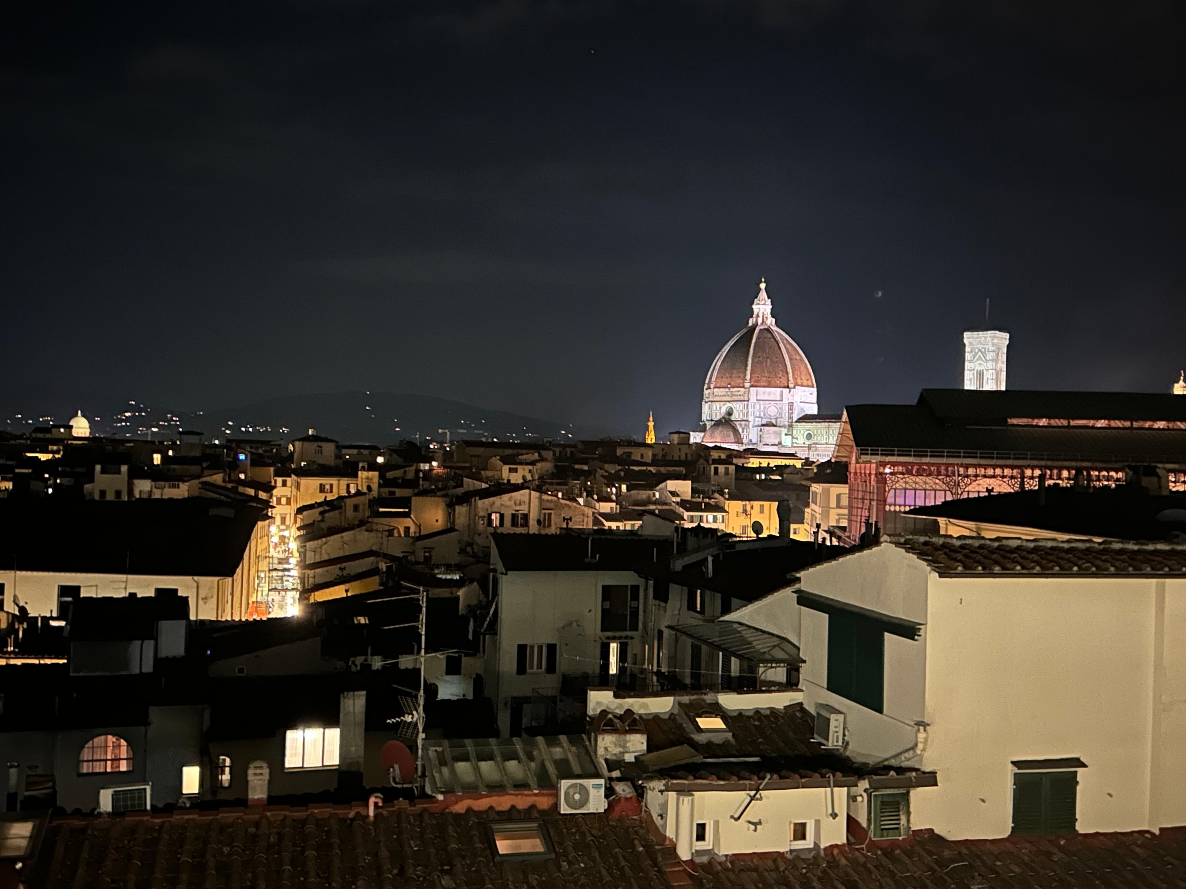 View of the Duomo from the rooftop area