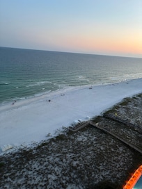 Beach view from the balcony