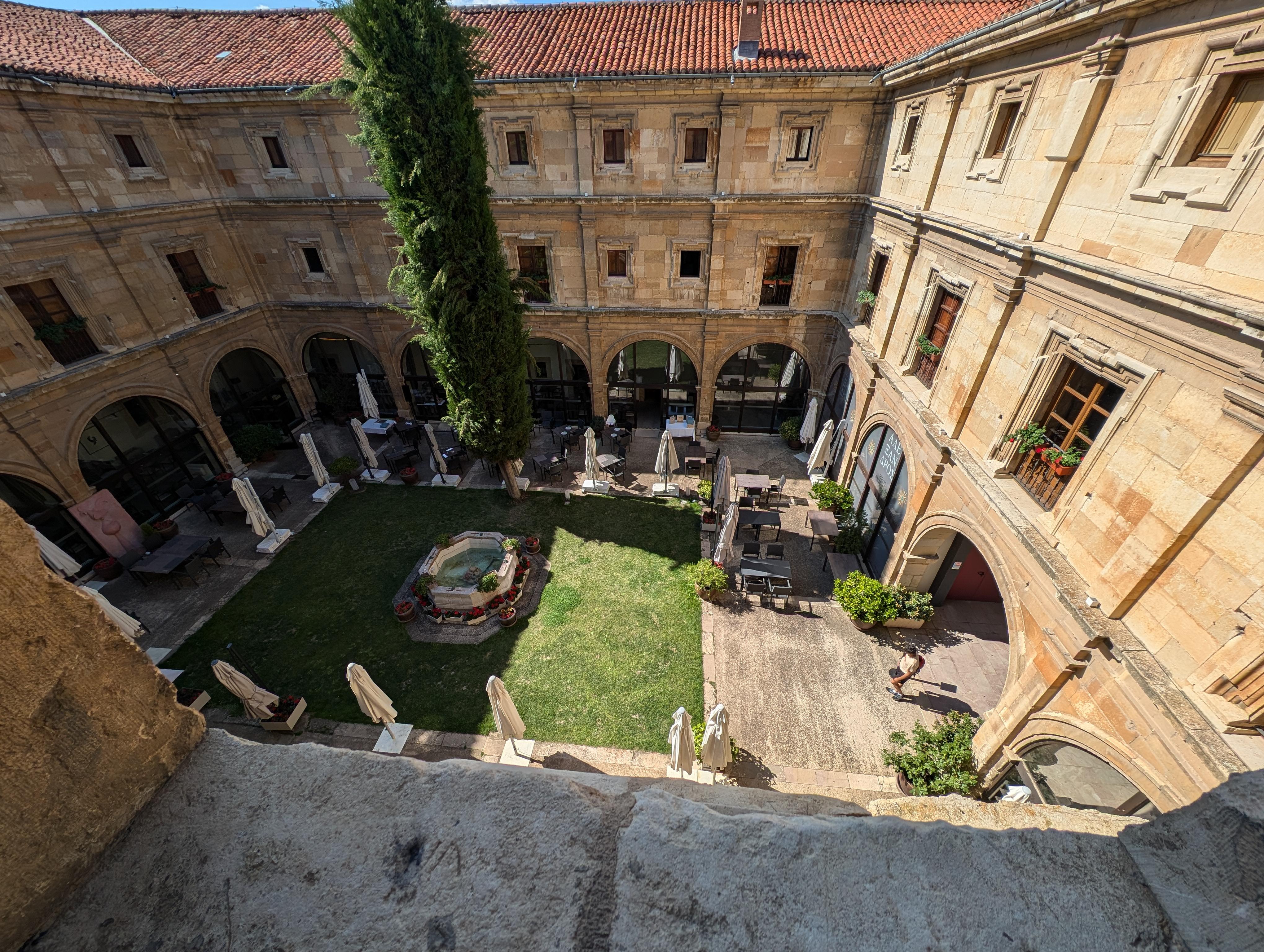 View of the courtyard from one of the rooms