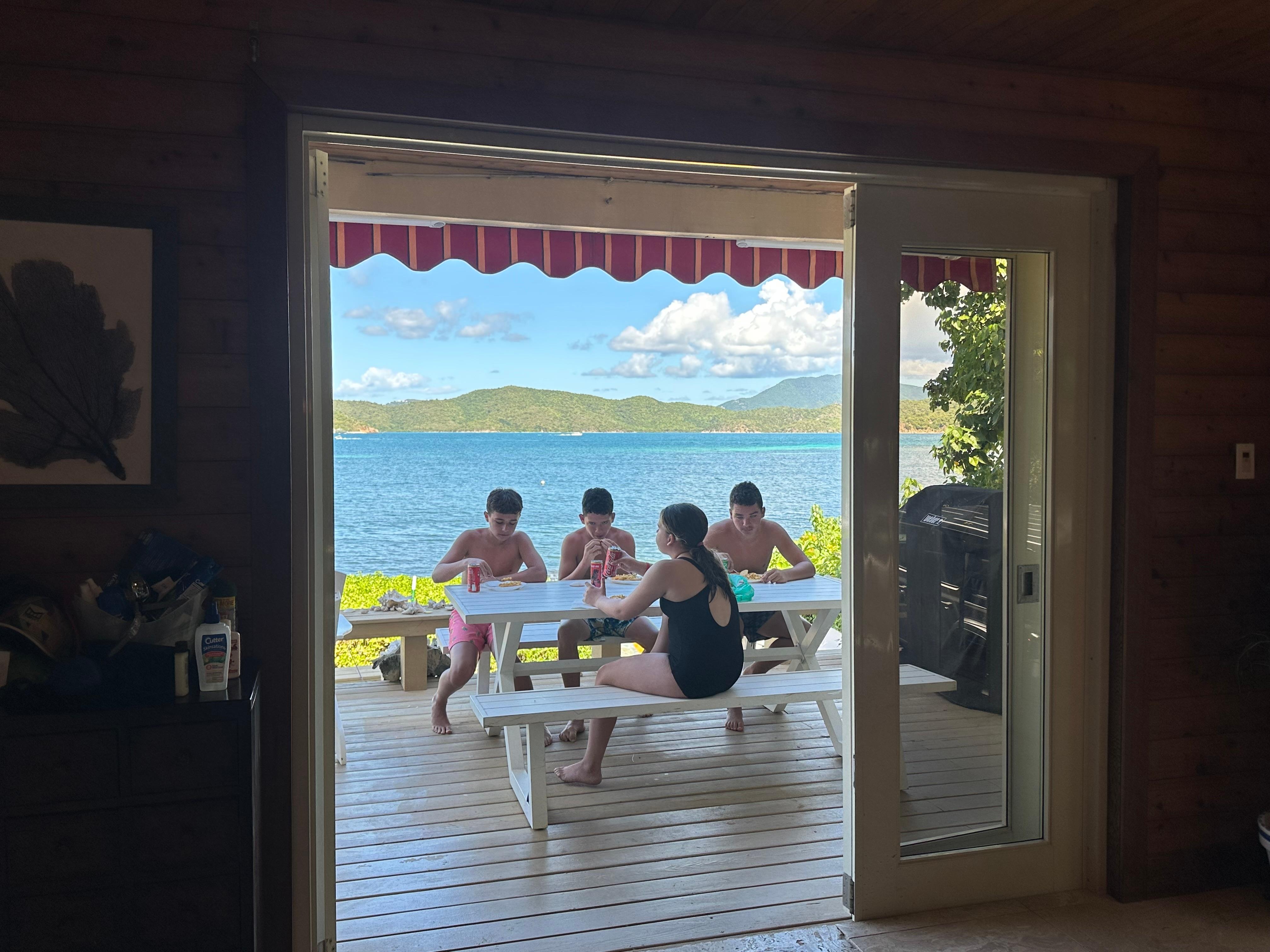 Where the kids ate breakfast/lunch. 