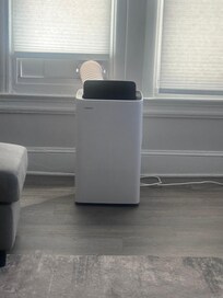 Portable unit placed in the home