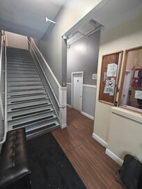 Entry right after the door with "reception"