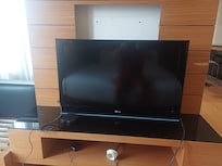 Gaps in walls where TV used to be