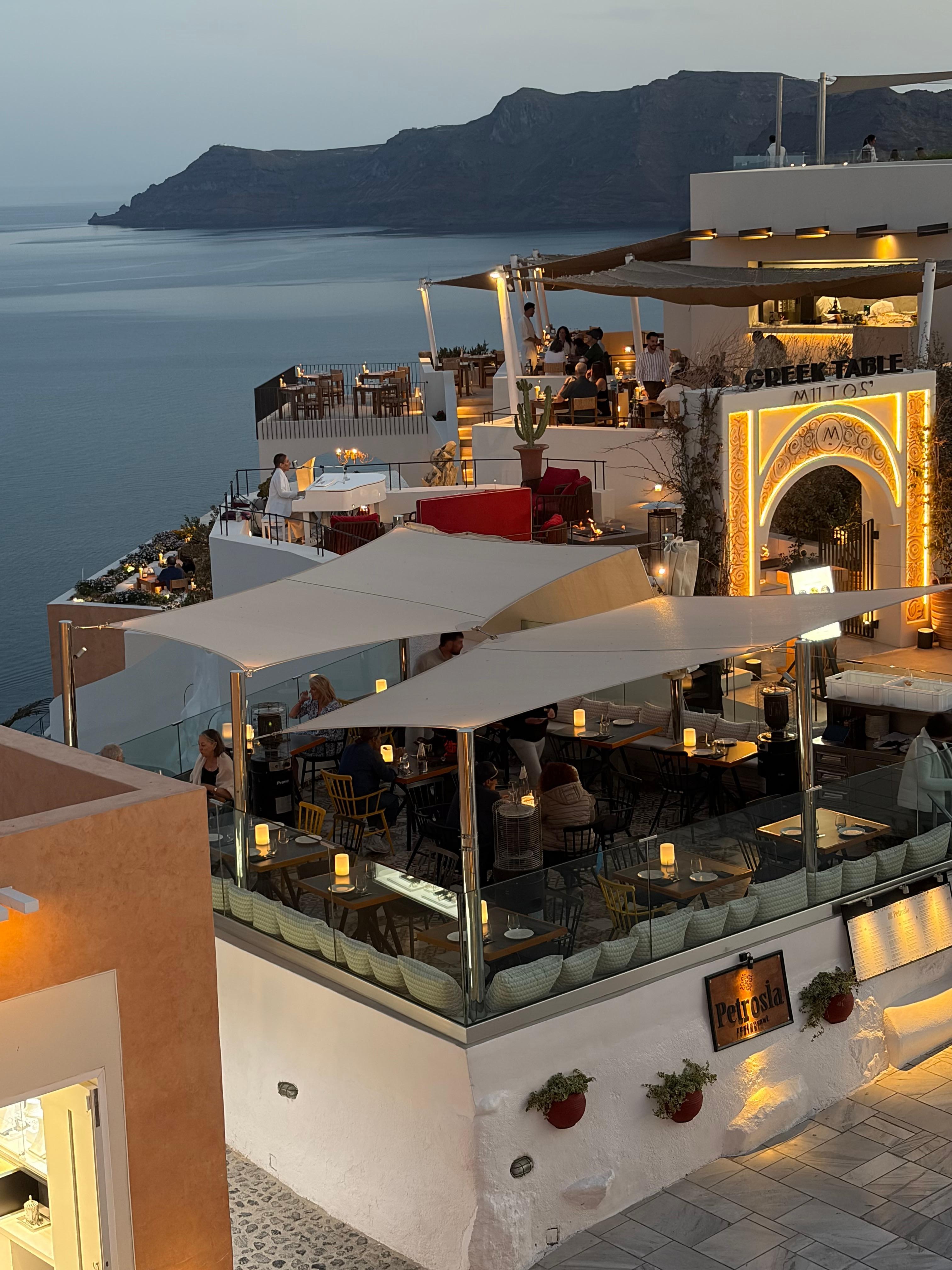 View from room of the Caldera and nearby bar