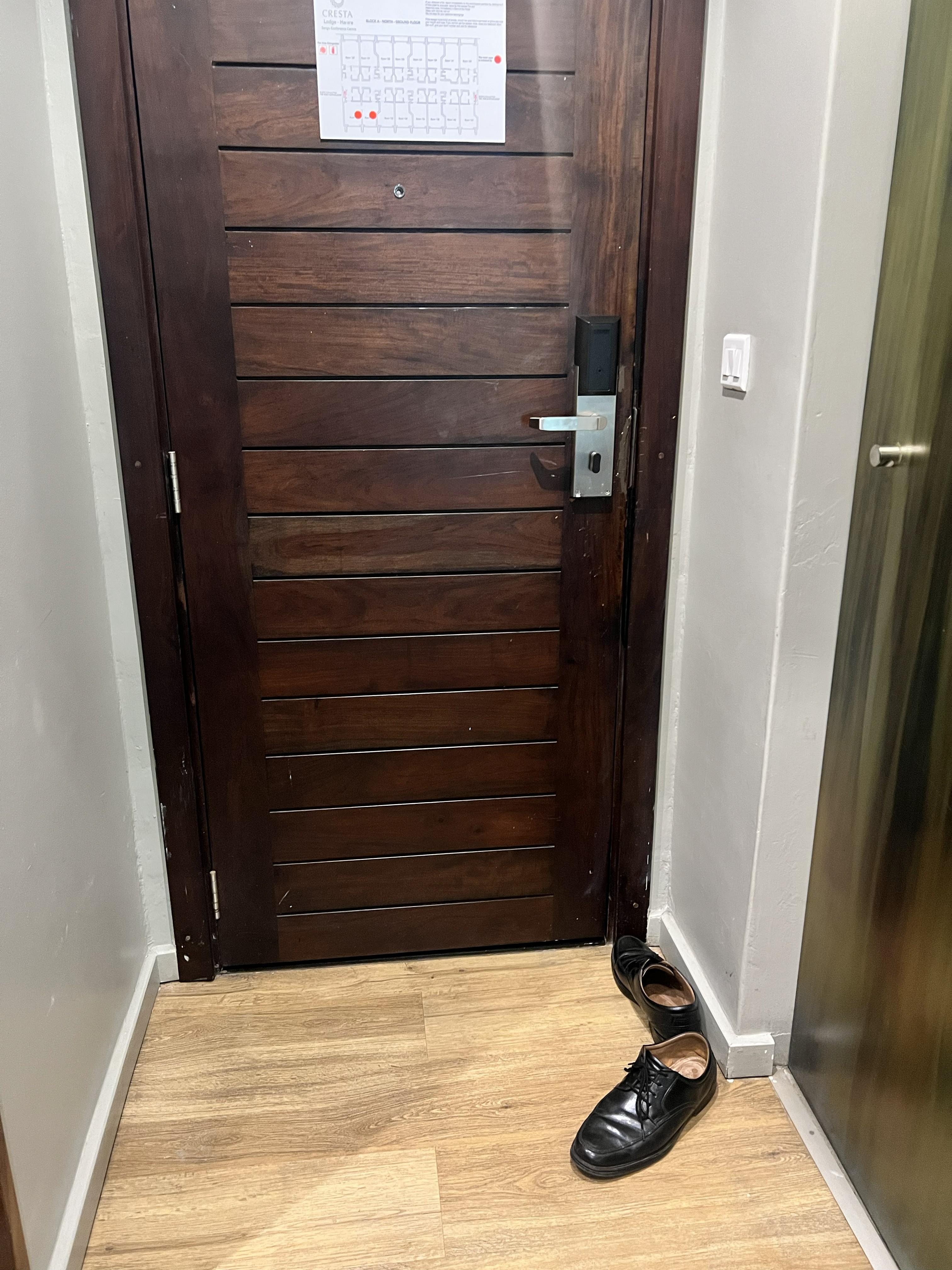 Waking up to someone having entered my room while I was asleep.