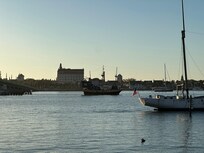 View of downtown from our Adirondacks outside the room.