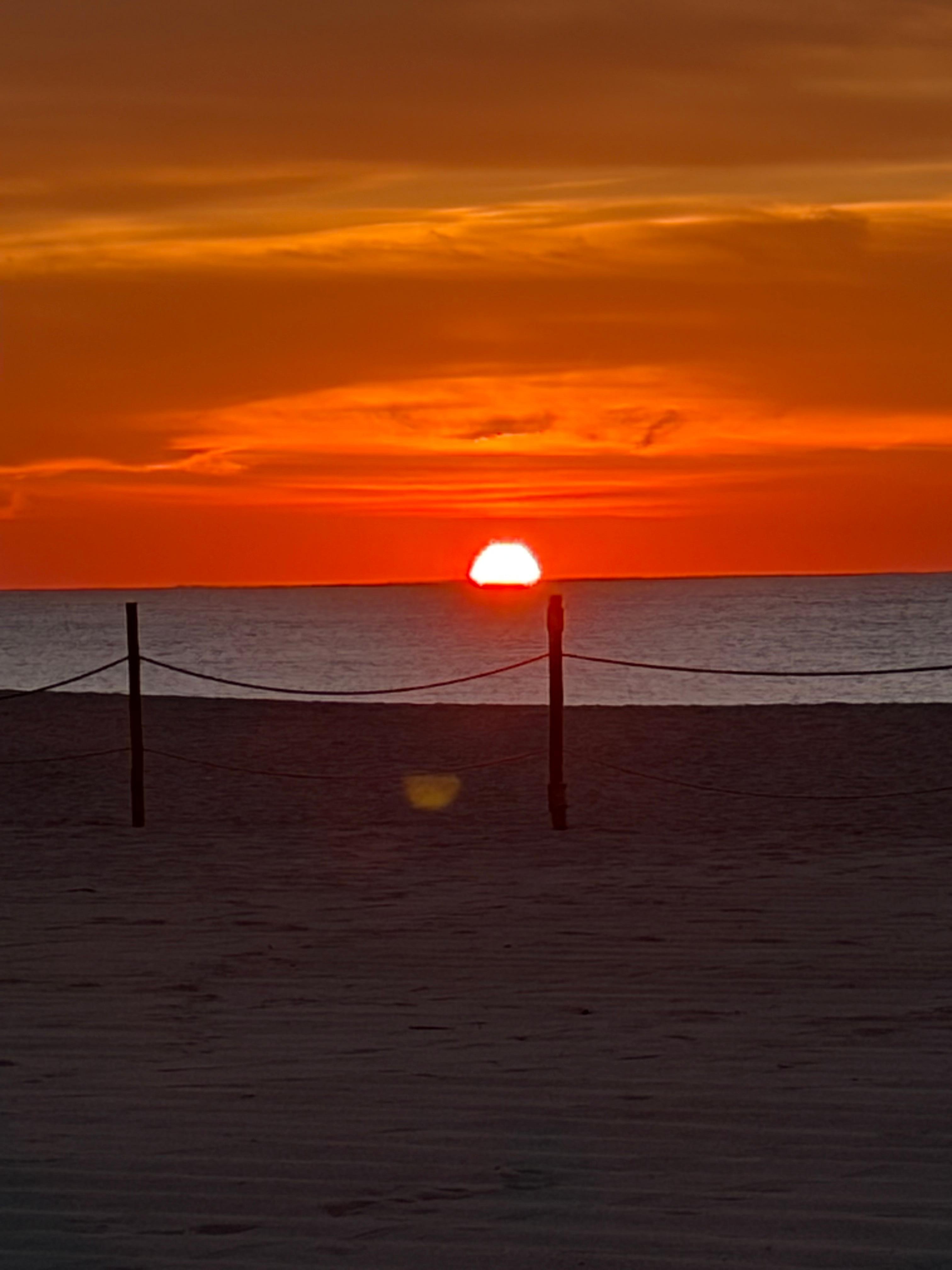 Sunrise from the pool area