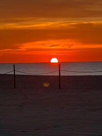 Sunrise from the pool area